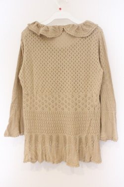 画像4: PINK HOUSE / お花モチーフニット L ベージュ O-26-03-09-079-LO-TO-IG-OS