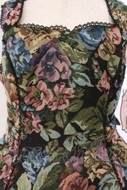 画像2: Kurumi Collaboration / TT*KRMゴブランジャンパースカート M クロ O-26-03-09-010-GO-OP-IG-OS