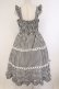 画像3: Cherirulu Chocola / ギンガムチェックジャンパースカート L クロ×シロ O-26-03-09-012-GO-OP-IG-OS (3)