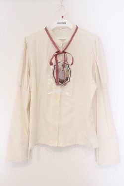画像1: Kurumi Collaboration / KRデシンジゴスリブラウス M 生成り O-26-03-09-014-GO-BL-IG-OS