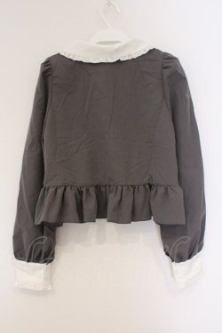 画像3: Cherirulu Chocola / MYリボンマルエリブラウス M グレー×シロ O-26-03-09-015-GO-BL-IG-OS