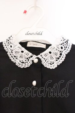 画像2: m petit by misako / AM*レースエリプリーツワンピース S クロ O-26-03-09-017-LO-OP-IG-OS