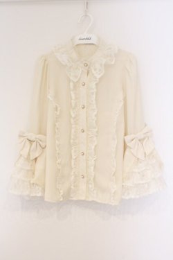 画像1: axes femme kawaii / 姫袖7分丈ブラウス  アイボリー O-26-03-09-018-AX-BL-IG-OS