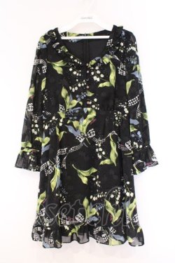 画像1: MILK / Lilybellシアードレス  クロ O-26-03-09-019-ML-OP-IG-OS