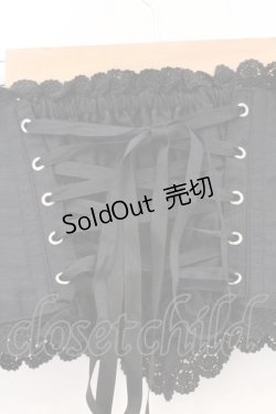 画像4: ALICE and the PIRATES / ショートコルセット  クロ O-26-03-09-024-PA-TO-IG-OS