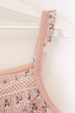 画像3: PINK HOUSE / ティアードフリルキャミ  ピンク O-26-03-10-029-LO-TO-IG-OS
