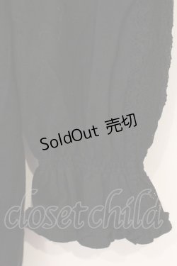 画像3: PINK HOUSE / パフスリーブはしごレースチュニック  クロ O-26-03-10-030-LO-TO-IG-OS