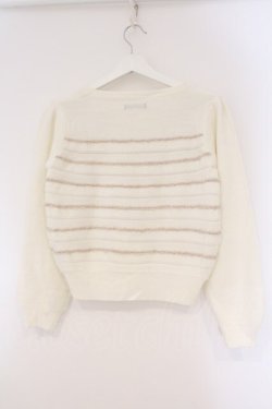 画像3: EATME / プチローズボーダーニット F アイボリー O-26-03-10-033-LO-TO-OW-OS