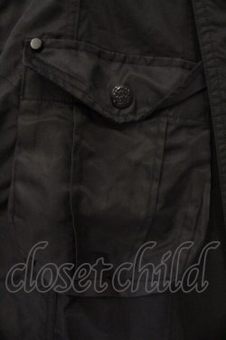 画像3: Qutie Frash / ミリタリーロングジャケット L ブラック O-26-03-10-036-QU-JA-OW-OS