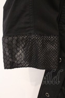 画像4: Qutie Frash / ミリタリーロングジャケット L ブラック O-26-03-10-036-QU-JA-OW-OS