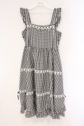 Cherirulu Chocola / ギンガムチェックジャンパースカート M クロ O-26-03-10-039-GO-OP-OW-OS