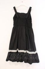 画像4: Eri Aino's collaboration / TTAINリボンレースジャンパースカート L クロ O-26-03-10-040-PU-OP-OW-OS (4)