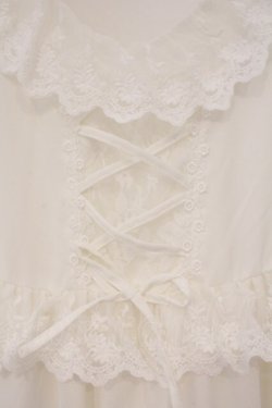 画像2: Princess Flower Garden / TT＊KRSフリルジャンパースカート L シロ O-26-03-10-041-PU-TO-OW-OS