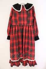 画像4: Eri Aino's collaboration / TTAINベロアリボンOP シャーロットの水曜日 ワンピース L アカ O-26-03-10-043-PU-OP-OW-OS (4)