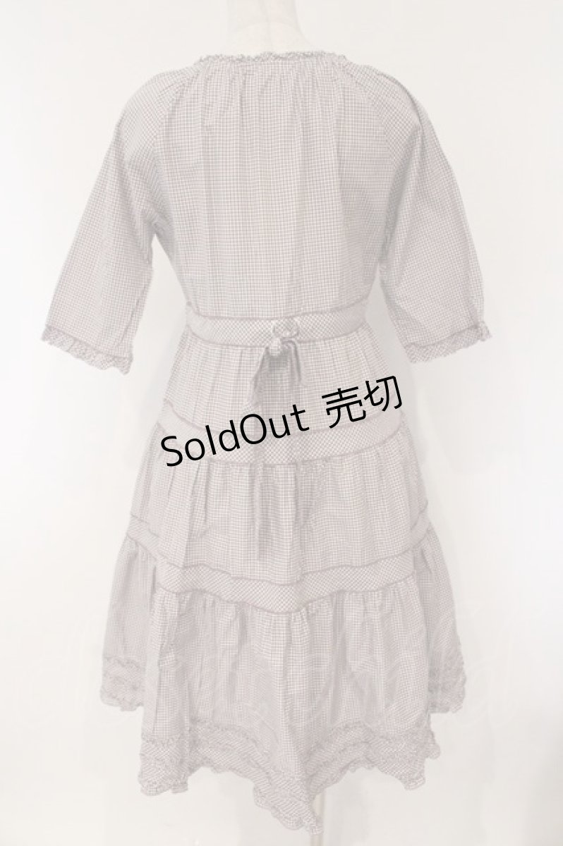 画像5: PINK HOUSE / ギンガムチェックワンピース  パープル O-26-03-10-004-LO-OP-IG-OS (5)