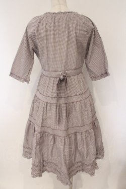 画像5: PINK HOUSE / ギンガムチェックワンピース  パープル O-26-03-10-004-LO-OP-IG-OS