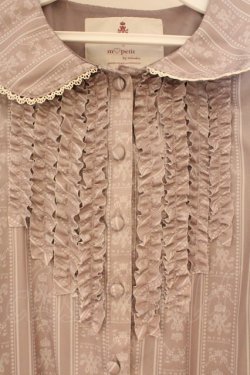 画像2: m petit by misako / NINA'sコラボワンピース M ブラウン O-26-03-10-046-LO-OP-OW-OS