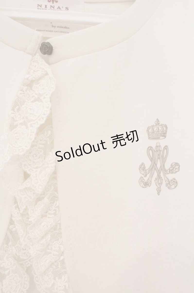 画像2: m petit by misako / MSKバラBフリルボレロ M アイボリー O-26-03-10-047-LO-TO-OW-OS (2)
