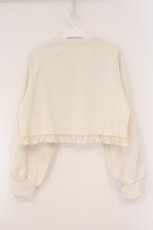 画像4: m petit by misako / MSKバラBフリルボレロ M アイボリー O-26-03-10-047-LO-TO-OW-OS (4)