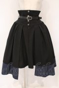 MIHO MATSUDA / スカート ルトウ  ブラック×ネイビー O-26-03-10-050-GO-SK-IG-OS