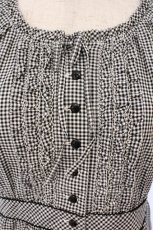 画像2: PINK HOUSE / ギンガムチェックワンピース  クロ O-26-03-10-005-LO-OP-IG-OS (2)