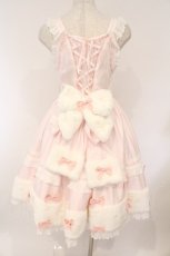 画像8: BABY,THE STARS SHINE BRIGHT / Ruban de Noel Neigeジャンパースカート  ピンク O-26-03-10-051-BA-OP-IG-OS (8)