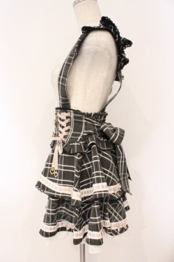 画像3: LIZ LISA / はしごリボンチェックティアードスカパン  クロ O-26-03-10-055-LO-SK-IG-OS