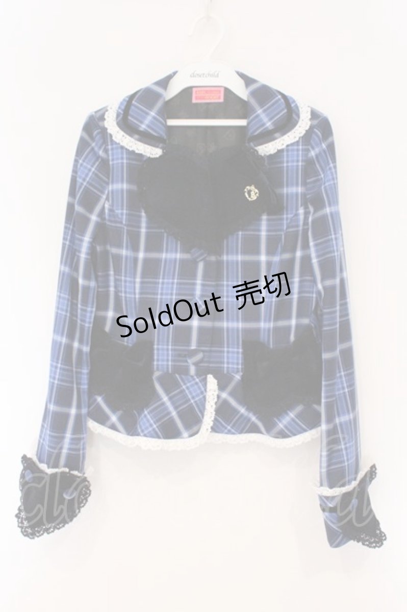 画像1: BABY,THE STARS SHINE BRIGHT / Mary Stuartタータンチェックジャケット  ブルー O-26-03-10-060-BA-JA-IG-OS (1)