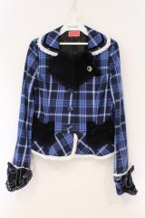 BABY,THE STARS SHINE BRIGHT / Mary Stuartタータンチェックジャケット  ブルー O-26-03-10-060-BA-JA-IG-OS