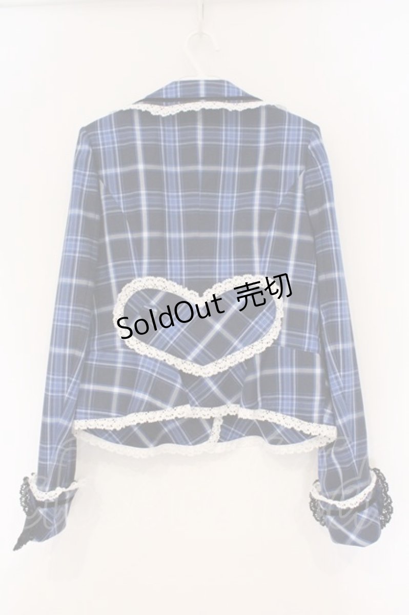 画像5: BABY,THE STARS SHINE BRIGHT / Mary Stuartタータンチェックジャケット  ブルー O-26-03-10-060-BA-JA-IG-OS (5)
