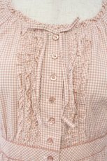 画像2: PINK HOUSE / ギンガムチェックワンピース  ピンク O-26-03-10-006-LO-OP-IG-OS (2)