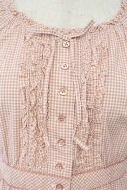 画像2: PINK HOUSE / ギンガムチェックワンピース  ピンク O-26-03-10-006-LO-OP-IG-OS