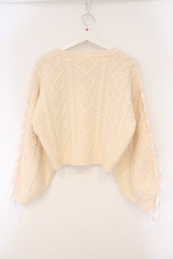 画像3: Honey Cinnamon / ハートケーブルニットカーディガン  オフシロ O-26-03-10-062-LO-TO-IG-OS