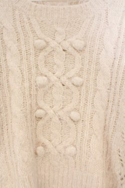 画像2: LIZ LISA / オーガンジーリボンニット  アイボリー O-26-03-10-063-LO-TO-IG-OS