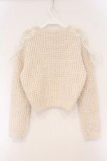 画像4: LIZ LISA / オーガンジーリボンニット  アイボリー O-26-03-10-063-LO-TO-IG-ZT121 (4)