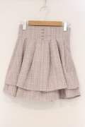 evelyn / ツイードダブルフレアスカートパンツ  ピンク O-26-03-10-065-LO-PA-IG-OS
