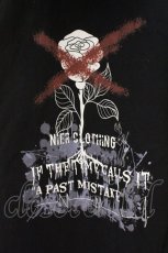 画像2: NieR Clothing / プリントパーカー  ブラック バックローズ O-26-03-10-066-PU-TO-IG-OS (2)