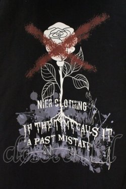 画像2: NieR Clothing / プリントパーカー  ブラック バックローズ O-26-03-10-066-PU-TO-IG-OS