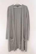 NieR Clothing / 刺繍ロングカーディガン  グレー O-26-03-10-067-PU-CO-IG-OS