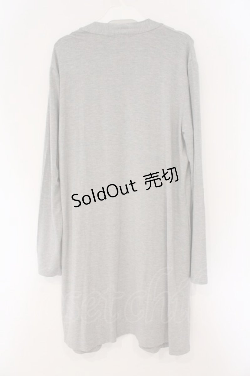 画像3: NieR Clothing / 刺繍ロングカーディガン  グレー O-26-03-10-067-PU-CO-IG-OS (3)