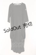 NieR Clothing / 超ルーズシルエットマキシ丈ワンピース  ブラック O-26-03-10-069-PU-OP-IG-OS