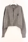 NieR Clothing / NieRクロップド丈カーディガン  グレー O-26-03-10-071-PU-TO-IG-OS