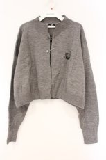 画像1: NieR Clothing / NieRクロップド丈カーディガン  グレー O-26-03-10-071-PU-TO-IG-OS (1)