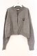 画像1: NieR Clothing / NieRクロップド丈カーディガン  グレー O-26-03-10-071-PU-TO-IG-OS (1)