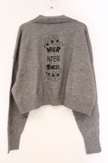 画像3: NieR Clothing / NieRクロップド丈カーディガン  グレー O-26-03-10-071-PU-TO-IG-OS (3)