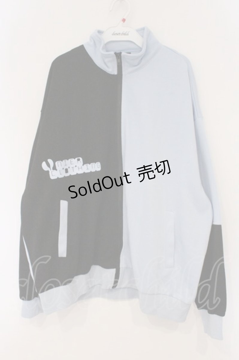 画像1: NieR Clothing / バイカラーブルゾン F ブラック×ブルー O-26-03-10-074-PU-BL-OW-OS (1)