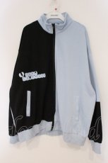 画像1: NieR Clothing / バイカラーブルゾン F ブラック×ブルー O-26-03-10-074-PU-BL-OW-OS (1)