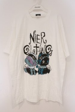 画像1: NieR Clothing / プリントTシャツ XL ホワイト×ONE君＆シエル O-26-03-10-076-PU-TS-OW-OS