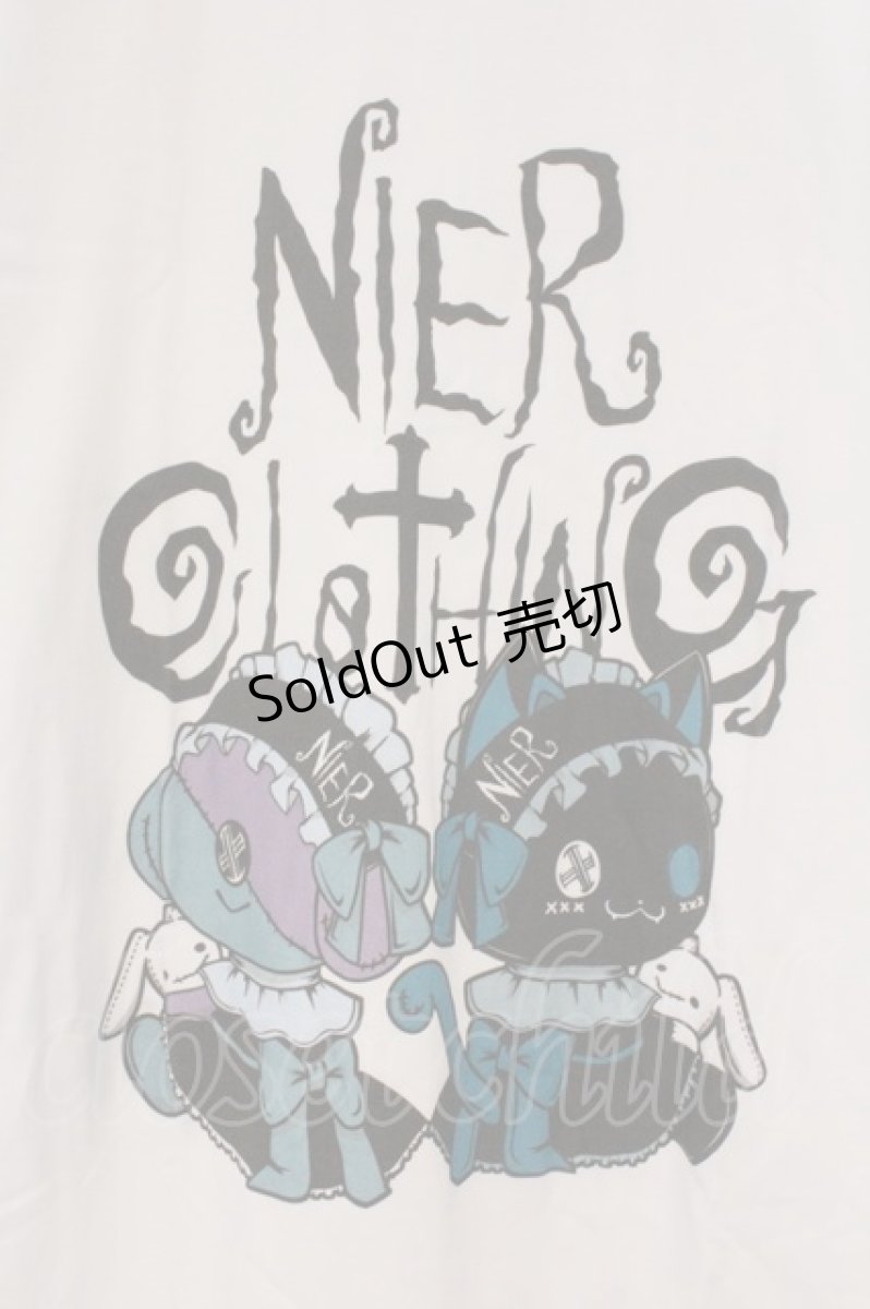 画像2: NieR Clothing / プリントTシャツ XL ホワイト×ONE君＆シエル O-26-03-10-076-PU-TS-OW-OS (2)