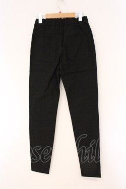 画像3: NieR Clothing / 刺繍DESIGN FAKE ZIPPER STYLISH PANTS【CRY RABBIT】　パンツ  ブラック O-26-03-10-082-PU-PA-IG-OS